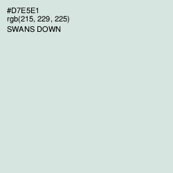 #D7E5E1 - Swans Down Color Image